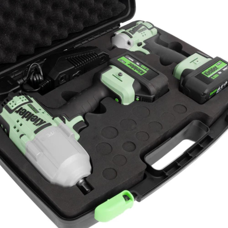 Pistolas de impacto duplas KIELDER 1/2 1790Nm e 3/8 340Nm (2x5.0Ah)Array