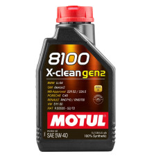 Óleo para motor MOTUL 8100 X-CLEAN GEN2 5W-40 - lata 1L