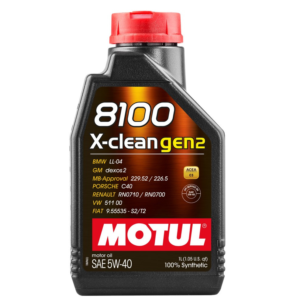 Óleo de motor MOTUL 8100 X-CLEAN GEN2 5W-40 - lata 1LArray