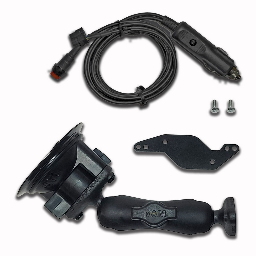 Kit Soporte Ventosa Alimentación Encendedor Ordenador a Bordo MonitArray
