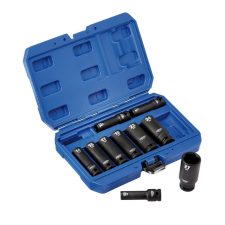 Conjunto de chaves métricas de impacto longo Draper, ½'' (10 peças).