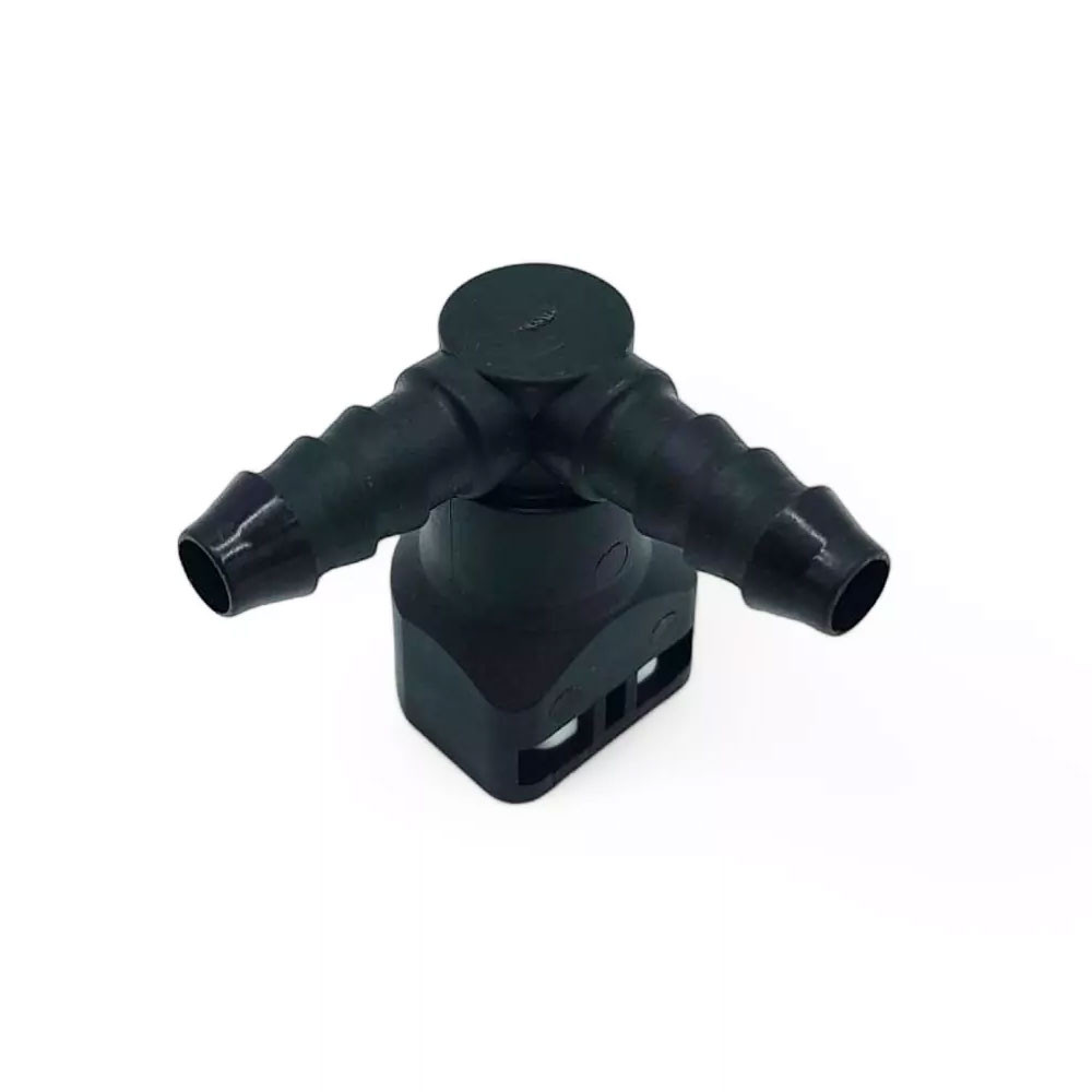Racord en T 8mm 90° OBP SAE J0244 diámetro 7,89mm negroArray