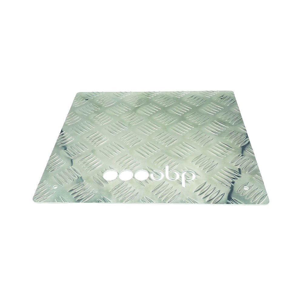 Reposapiés aluminio plano OBP 312x365x3mmArray