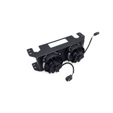 Soporte de radiador de aceite OBP 16 filas / ventilador SPAL doble