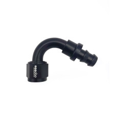 Racord hembra push lock 120° OBP negro