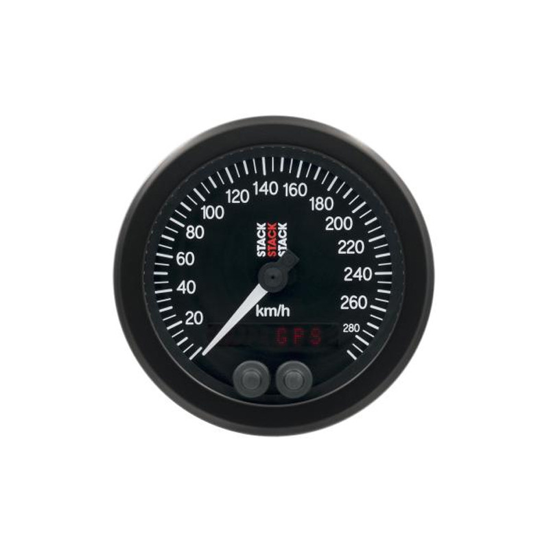 Velocímetro de pilha GPS 0-290km/h diâmetro 88mm pretoArray