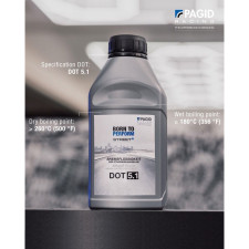 Líquido de travão DOT 5.1 Street + PAGID 500ml