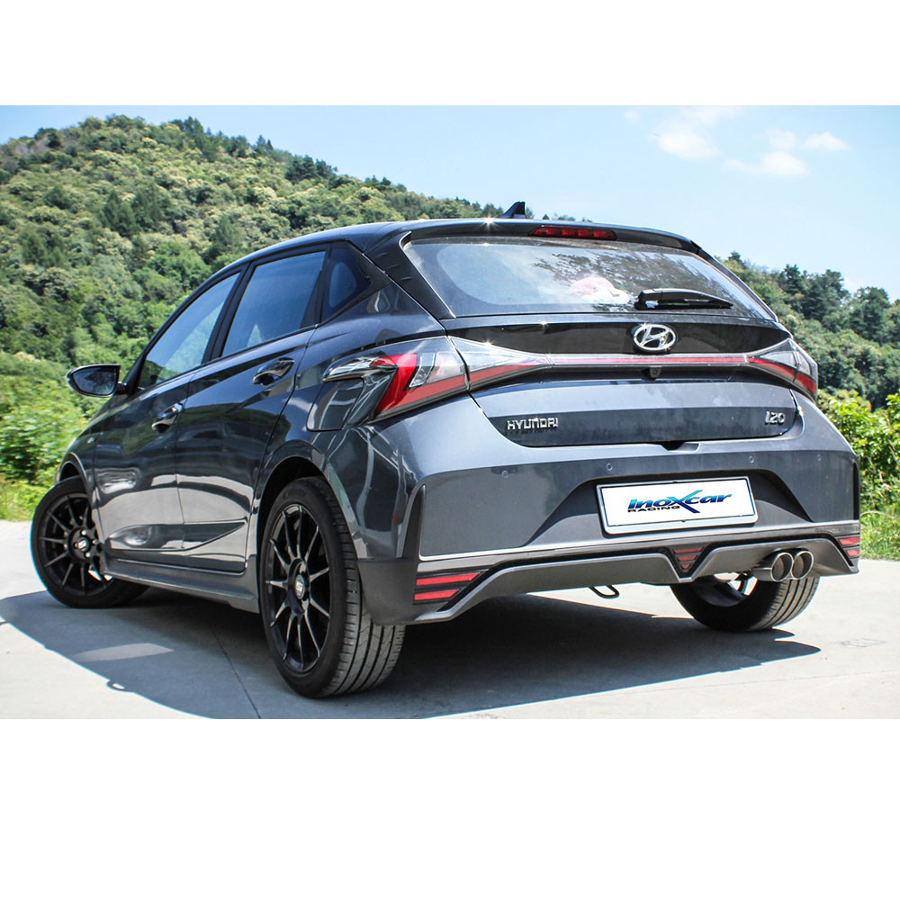 Tubo central com silenciador Inoxcar Hyundai I20 N-Line 1,0 Hybrid 48v 2021-2023Array