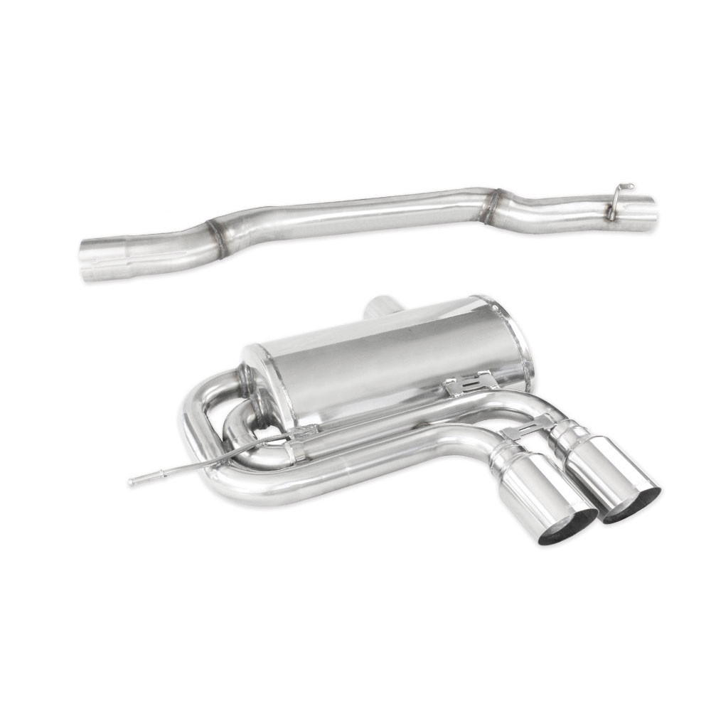Silencioso trasero 2x90 Racing Inoxcar Mini Cooper (F57) JCW 2,0 Convertible 2020-2024Array