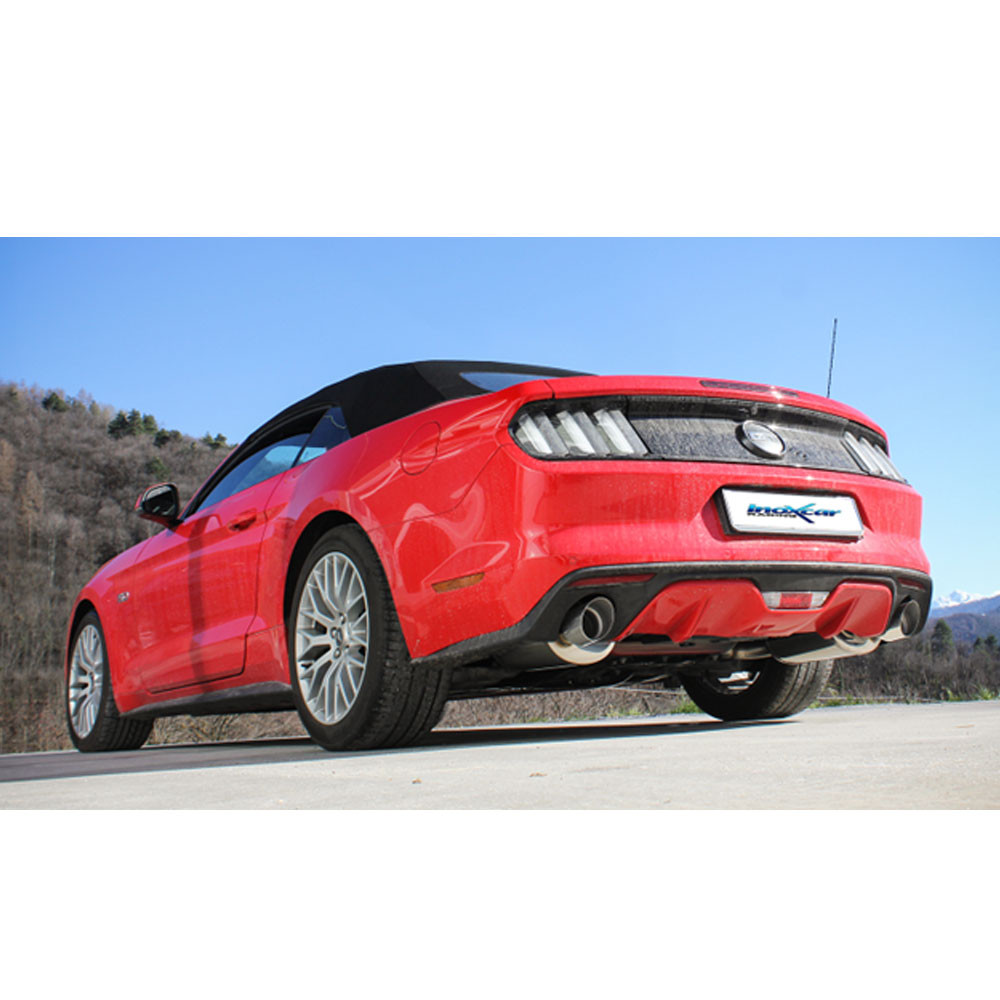 Tubo central con silencioso Inoxcar Mustang Mk6 GT 5,0 V8 2015-2017Array