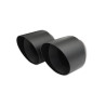 Silencioso trasero 2x80 X-Race Black Matt Inoxcar BMW E82 135i Coupé 3,0 BiTurbo 2007-2010