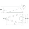 Naca Revotec Admissão de ar Diâmetro 63/51mm preto