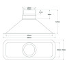 Toma de Aire Rectangular Revotec 255X80mm