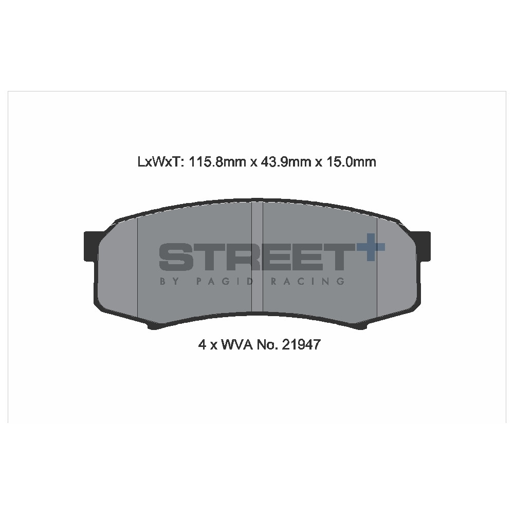 Pastillas de freno Pagid T8007 Street+Array