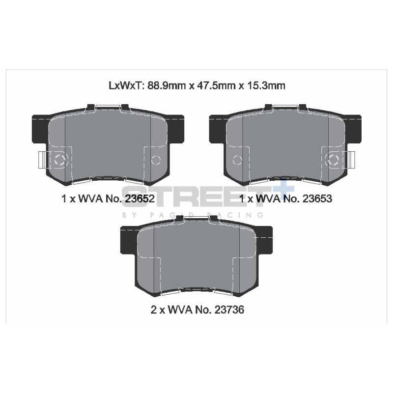 Pastillas de freno Pagid T8034 Street+Array