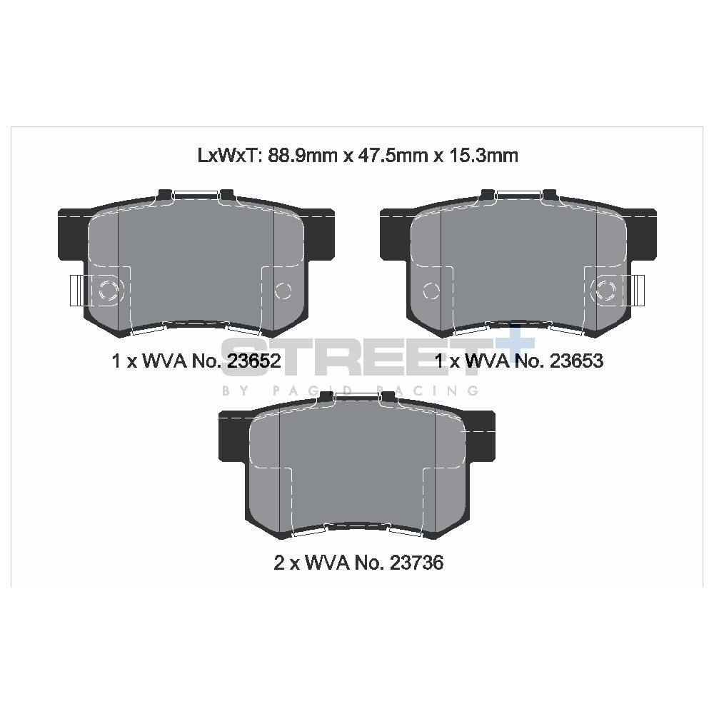 Pastillas de freno Pagid T8034 Street+Array