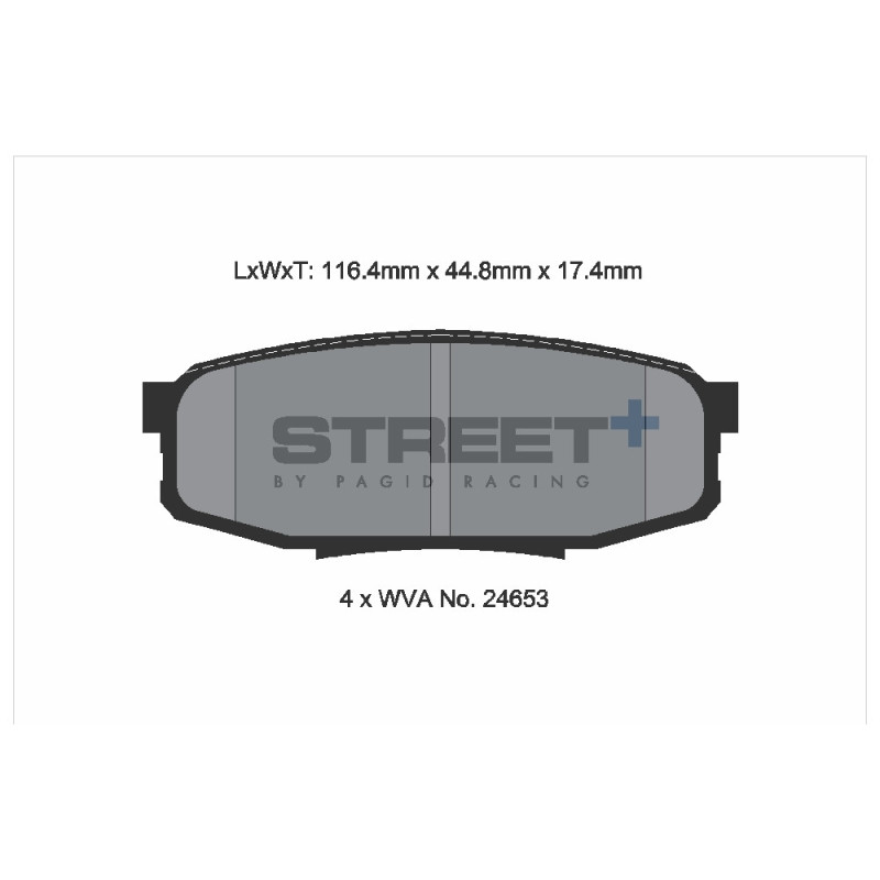 Pastilhas de travão Pagid T8084 Street+Array