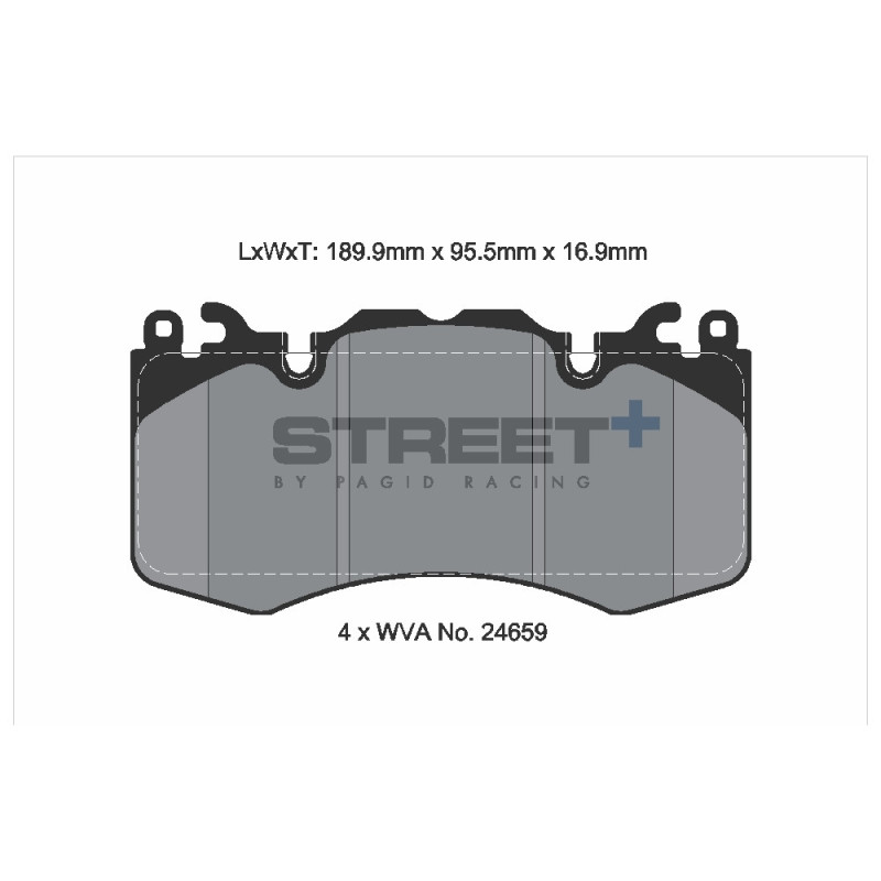 Pastillas de freno Pagid T8085 Street+Array