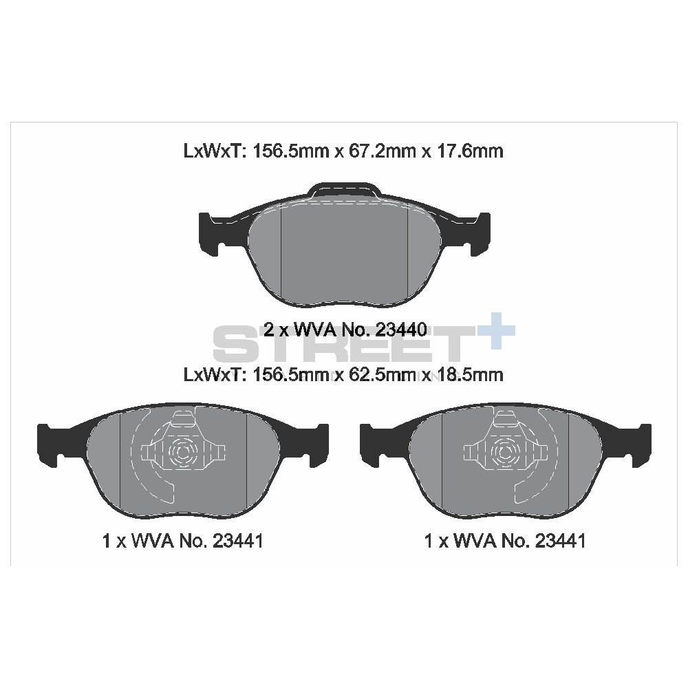Pastilhas de travão Pagid T8174 Street+Array
