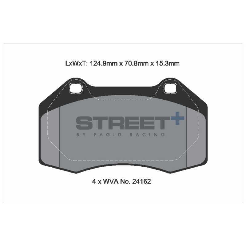 Pastillas de freno Pagid T8186 Street+Array