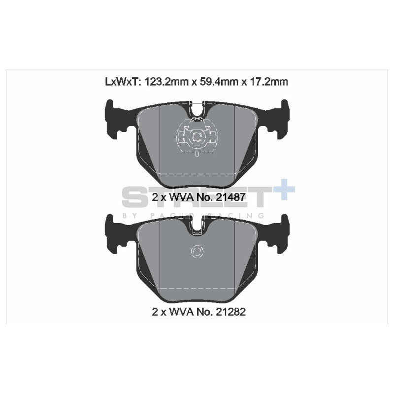 Pastillas de freno Pagid T8223 Street+Array