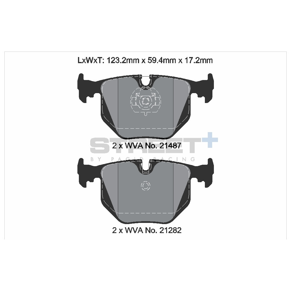 Pastilhas de travão Pagid T8223 Street+Array
