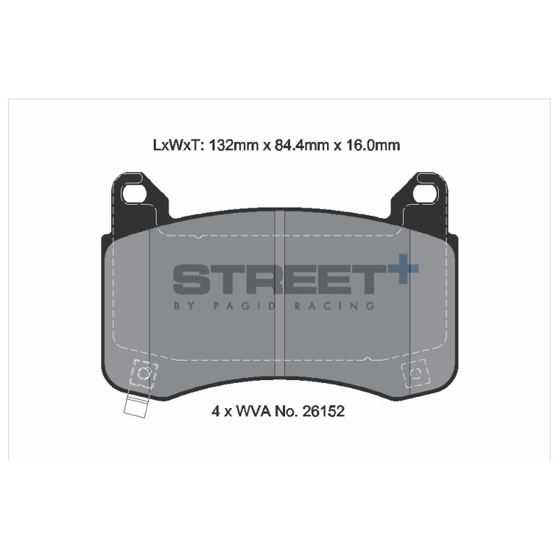 Pastilhas de travão Pagid T8280 Street+Array