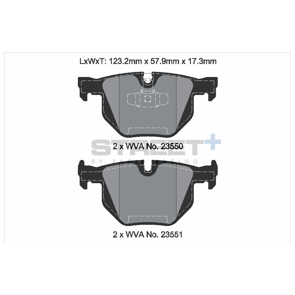 Pastilhas de travão Pagid T8298 Street+Array