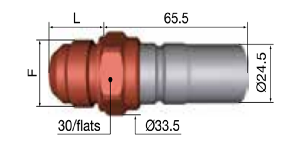 Acoplamiento macho Staubli 1 1/16x12 JIC FIA Petrol Dash12 junta JKVArray