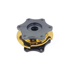 Piña de volante quick release OBP gris/amarillo