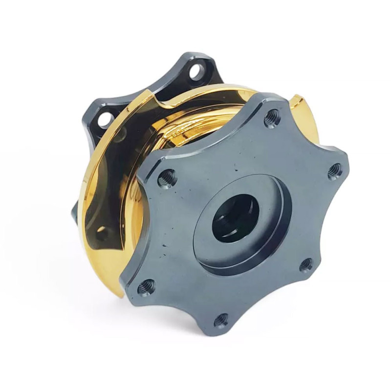 Piña de volante quick release OBP gris/amarilloArray