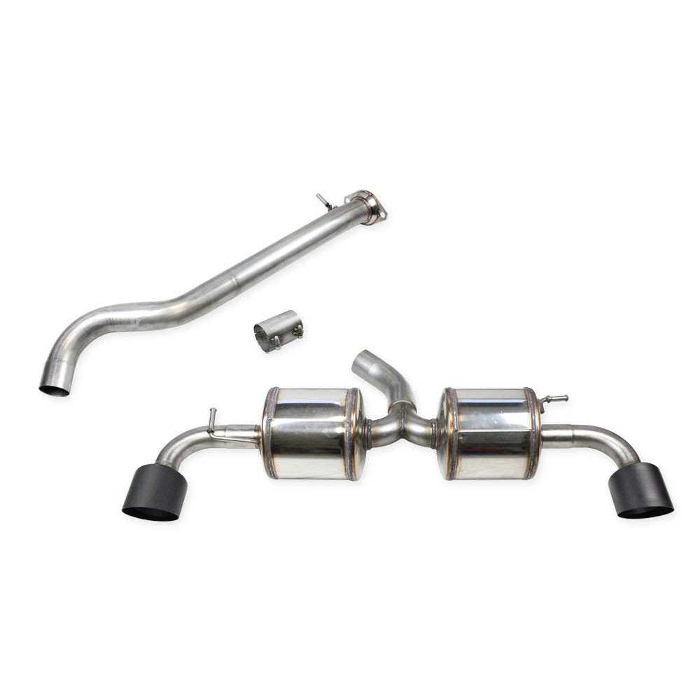 Tubo central + adaptador + silenciador 114 Racing Ceramic Black Inoxcar Toyota Yaris GR 1,6 após 2024Array