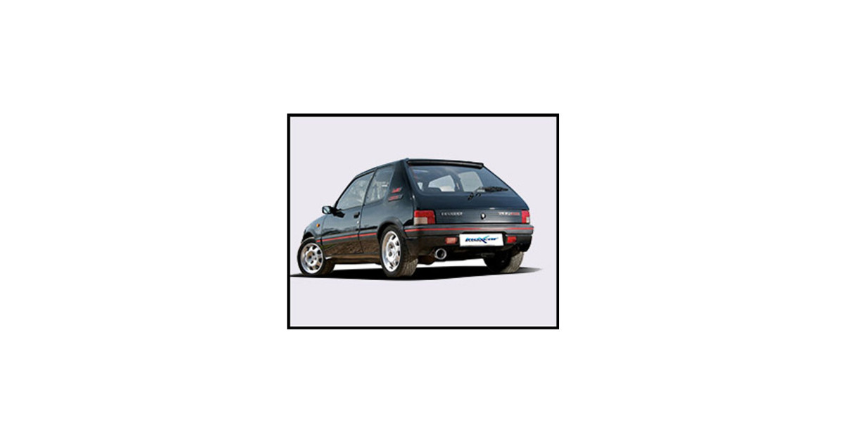 Peugeot 205 1.9 GTi 128hp Inoxcar tubo central depois de 1984