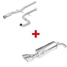 Conjunto de escape: tubo central + terminal Peugeot 208 GTi fase 1