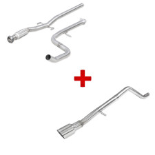 Conjunto de escape: tubo central + silenciador sem silenciador Peugeot 208 GTi fase 2