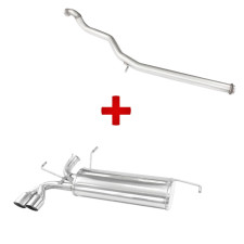Pack escape : tubo central + terminal Peugeot 206 RC