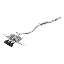 Tubo Catback 70mm diâmetro 114mm Corrida Cerâmica Preta Honda Civic FL5 Type-R 2.0i V-Tech após 2022