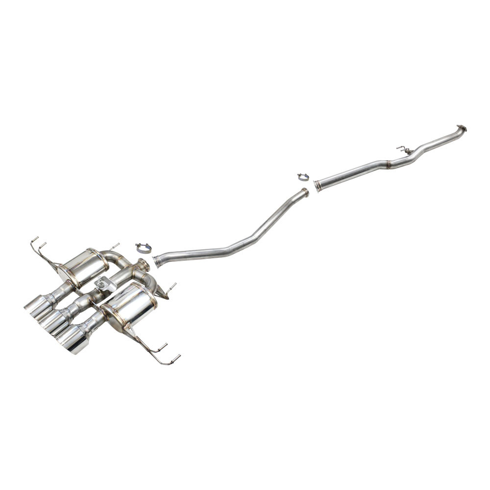 Tubo Catback 70mm diâmetro 114mm Corrida Honda Civic FL5 Type-R 2.0i V-Tech após 2022Array