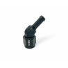 Adaptador Dash6 de rótula cóncava hembra de 45° a conector OBP macho de 10 mm, negro