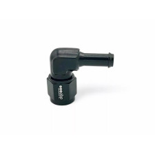 Adaptador Dash6 Adaptador de junta esférica côncava fêmea de 90° para conetor macho de 10 mm OBP, preto