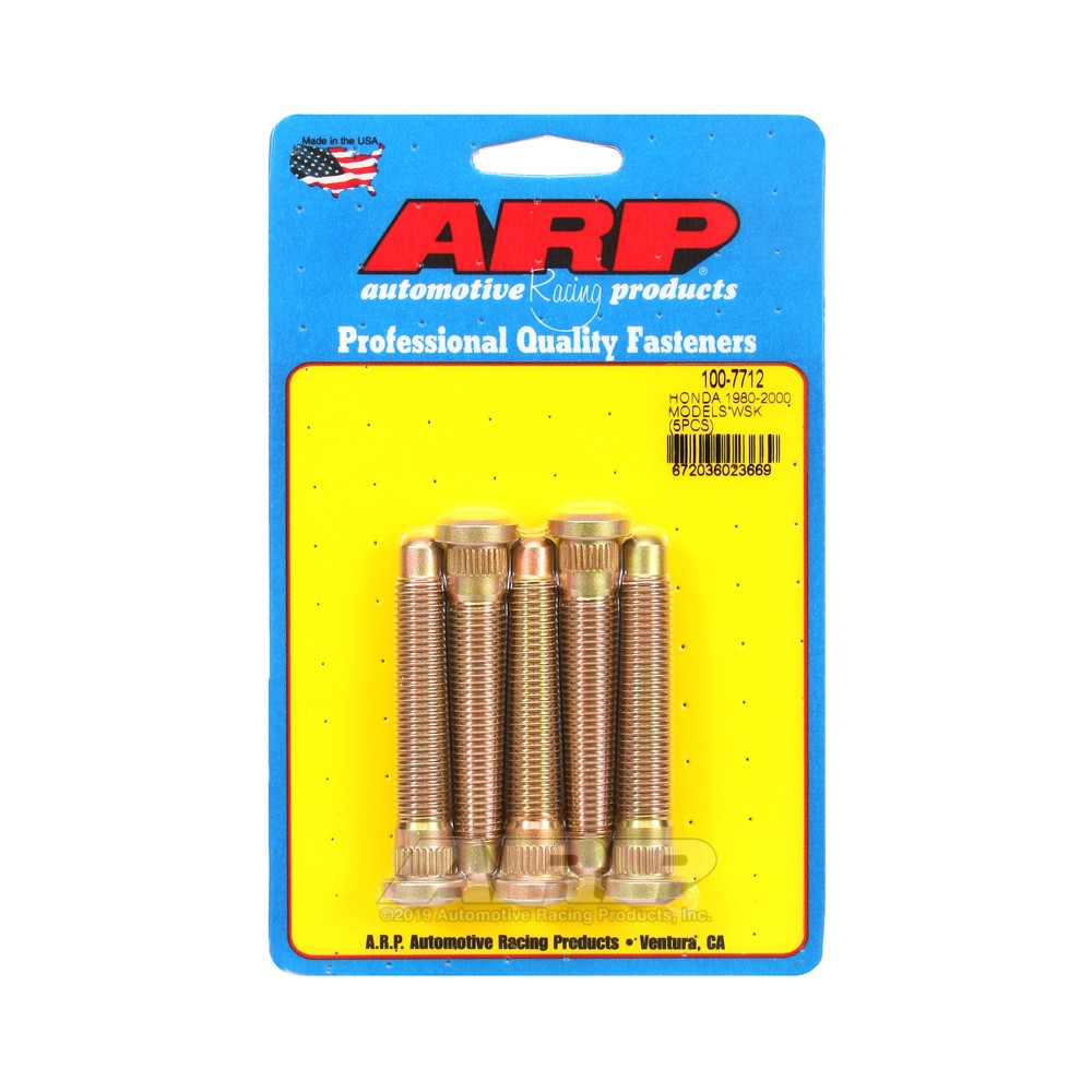 Pernos de roda ARP HONDA Modelo + longo (1997 +) - (Conjunto de 5)Array
