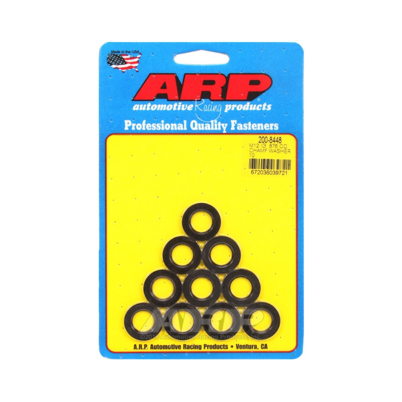 Conjunto (10) de anilhas ARP M12 - Com chanfroArray