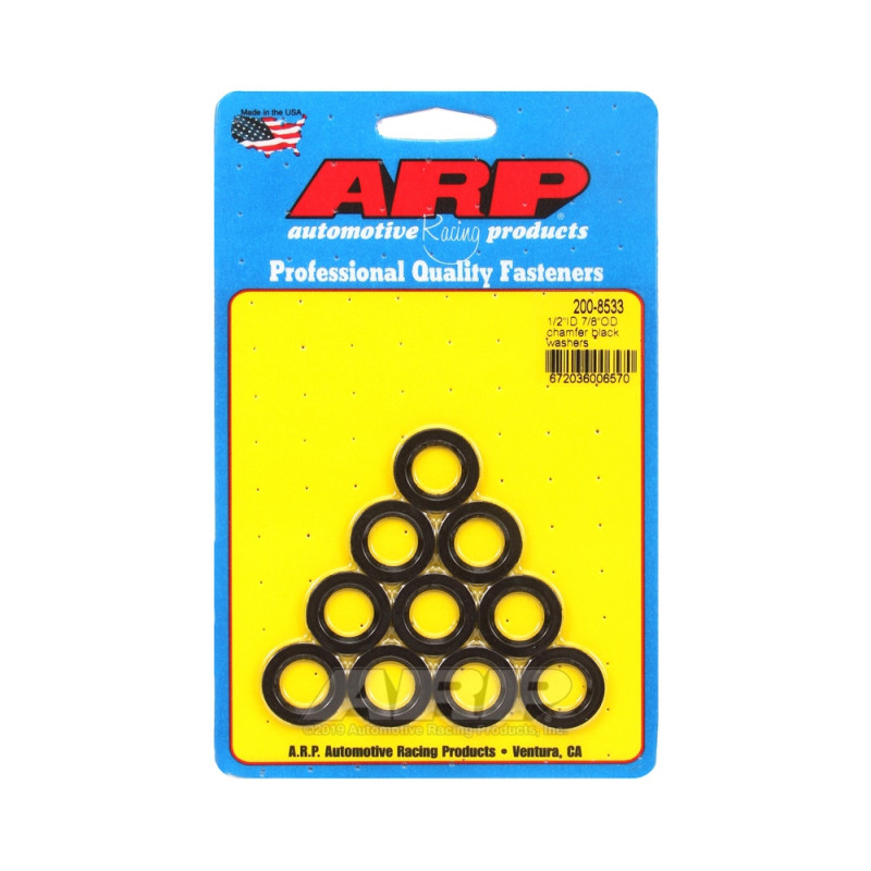 Conjunto (10) de anilhas ARP de 1/2 - Com chanfroArray