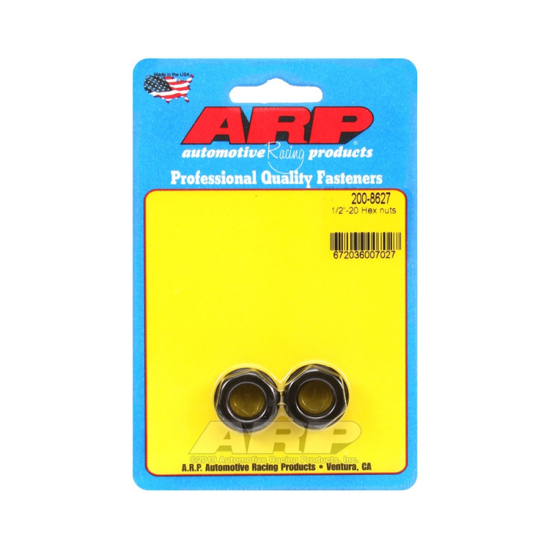 Paquete de tuercas ARP (2) 1/2-20 - Black Oxyde HexArray