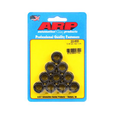 Conjunto de porcas ARP (10) 7/16-20 - Hexagonais com acabamento em óxido preto