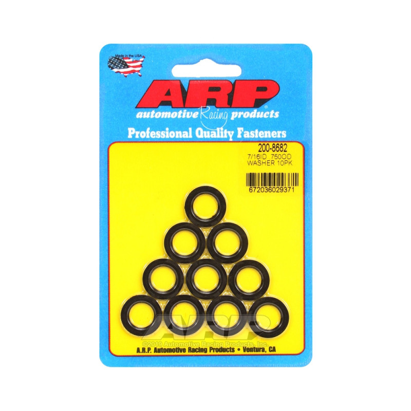 Pack (10) arandelas ARP 7/16 - Con chaflánArray