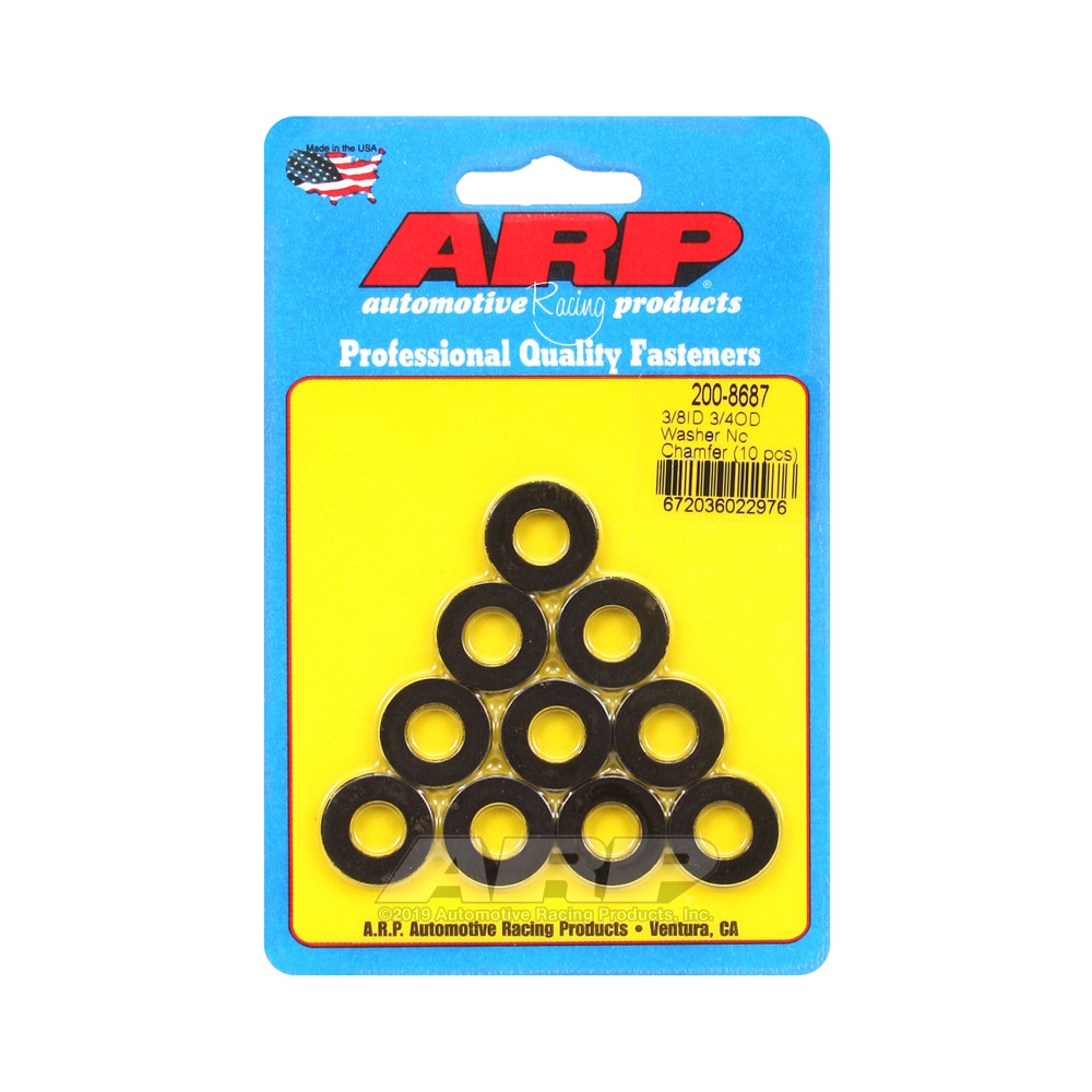 Conjunto (10) anilhas ARP 3/8 - Sem chanfroArray