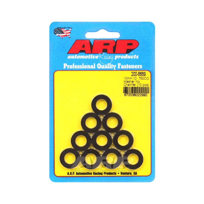 Conjunto (10) de anilhas ARP M10 - Sem chanfroArray
