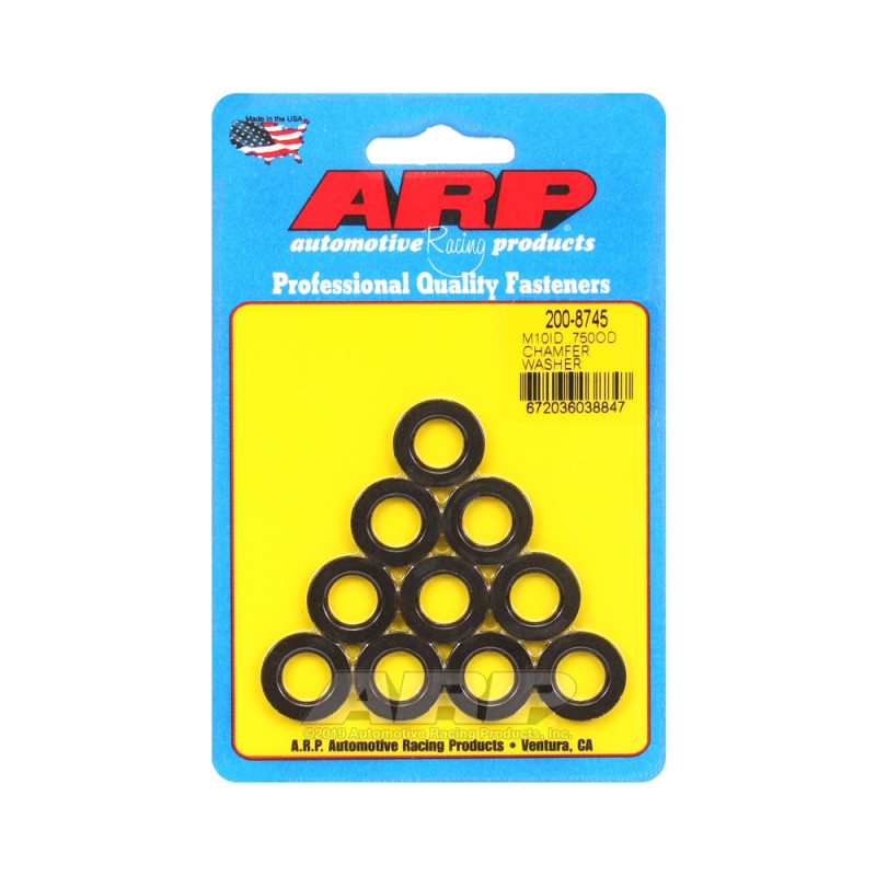 Conjunto (10) de anilhas ARP M10 - Com chanfroArray