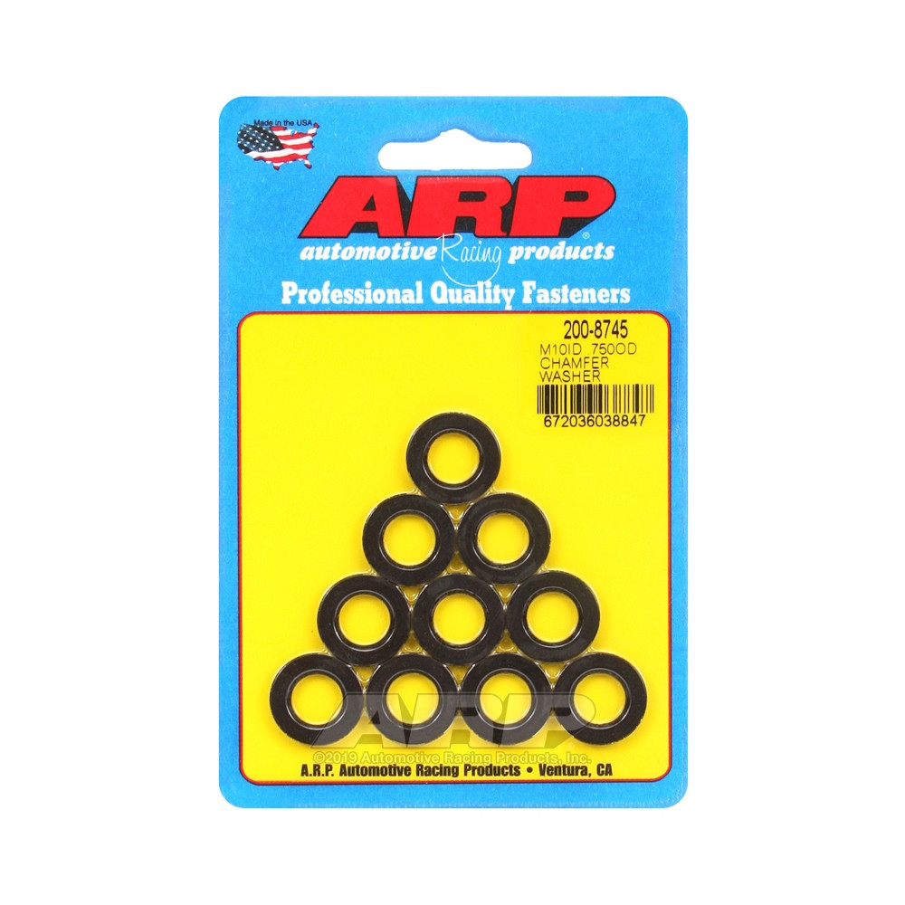 Conjunto (10) de anilhas ARP M10 - Com chanfroArray